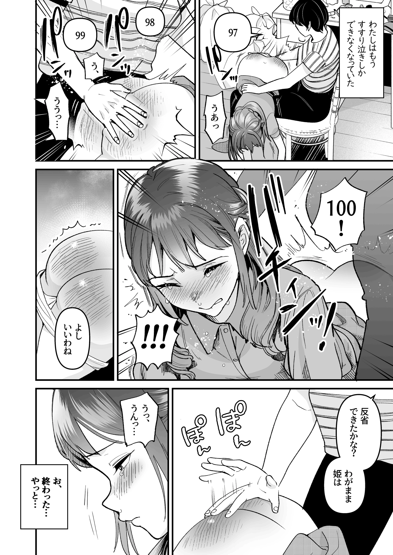 女子大生になってもママからお尻ペンペン 23